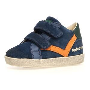Falcotto Boy's Indigo Orange Panki Athletic Sneakers Size 6